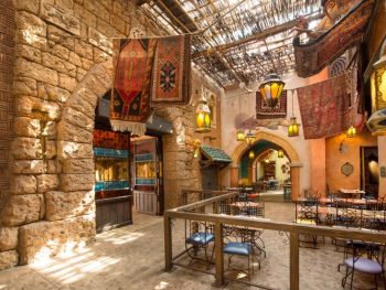 The Arabian style of Agrabah cafe in Disneyland Paris