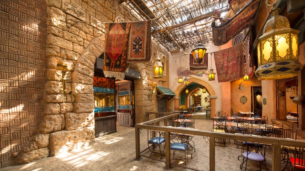 The Arabian style of Agrabah cafe in Disneyland Paris