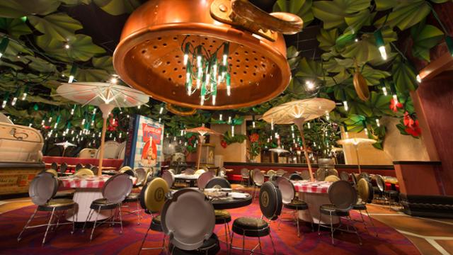 Enjoy a rat's eye view in this Disneyland Paris restaurant