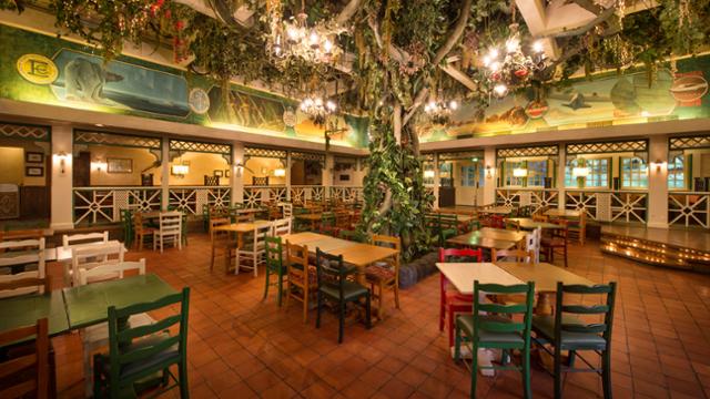 The tree in the centre of Colonel Hathi's at Disneyland Paris