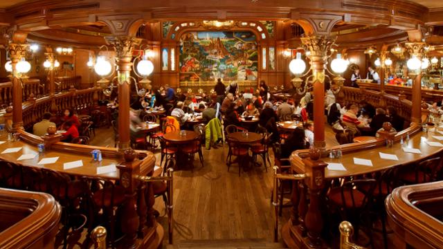 The view of the stage inside The Lucky Nugget Saloon