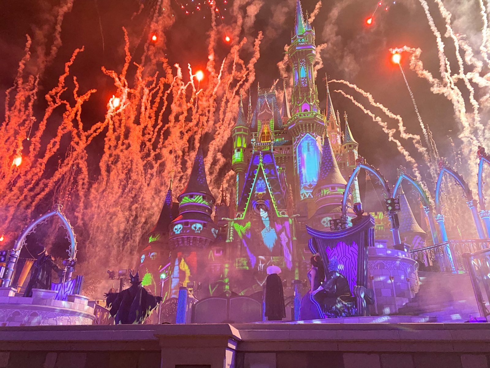 Fireworks at Disney Villains after hours