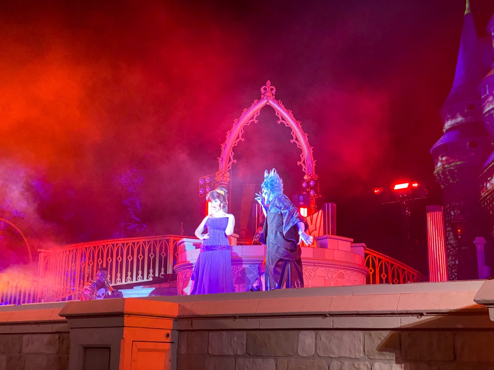 Meg and Hades at Villains Unite The Night Show