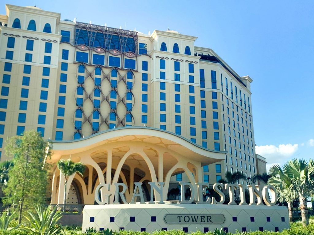 photo of the Gran Destino tower at Coronado Springs, best Disney resort for adults