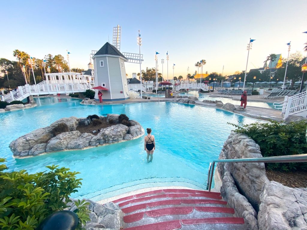 photo of the amazing Stormalong Bay water park, the pool at the Beach Club, best Disney resort for adults