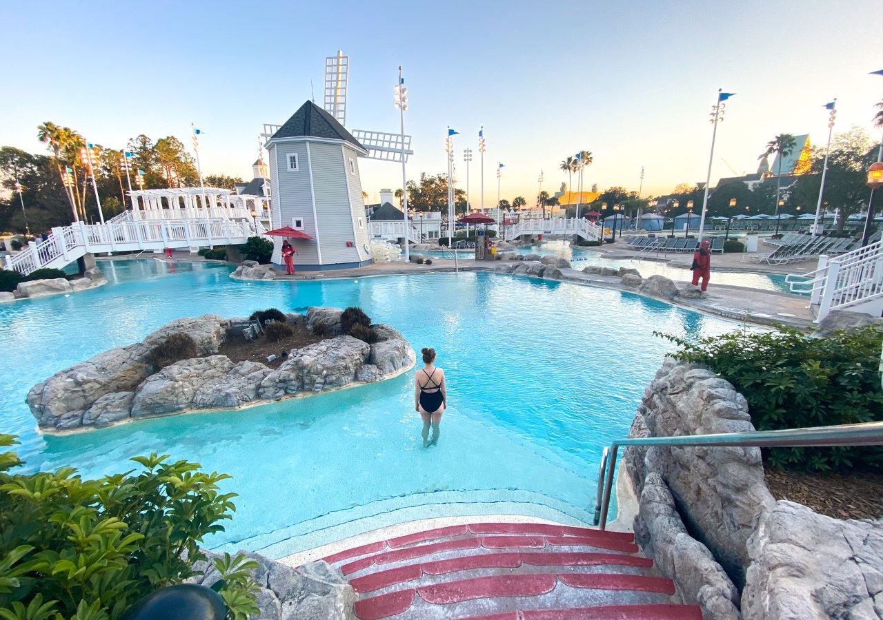 photo of the amazing Stormalong Bay water park, the pool at the Beach Club, best Disney resort for adults