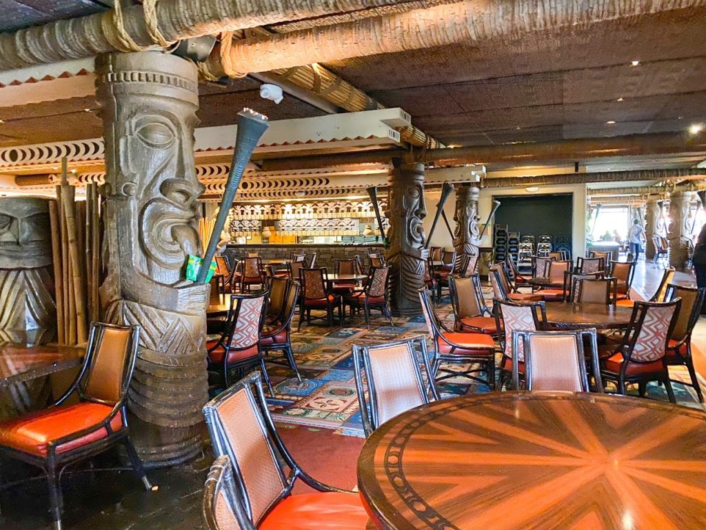 photo of Ohana restaurant at the Polynesian; best disney resort for kids