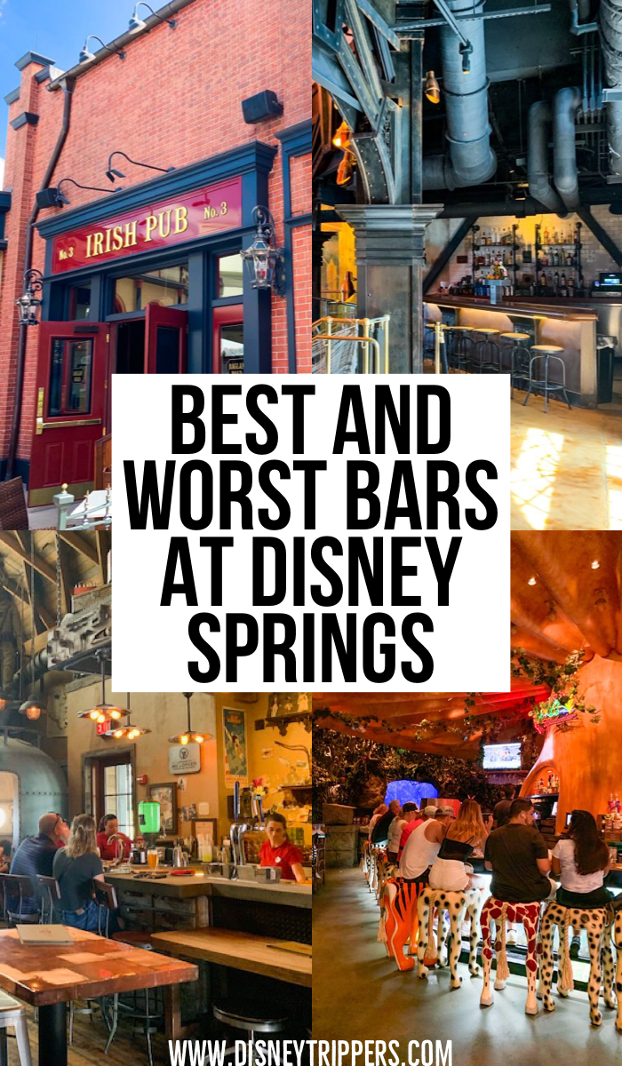 Best And Worst Bars At Disney Springs | 10 Best (And Worst) Disney Springs Bars | Night Clubs At Disney Springs | Best Nightlife At Disney World | where to eat at Disney springs | best drinks at Disney springs | best things to do at Disney springs | tips for visiting Disney as an adult | disney travel tips #disney #disneysprings