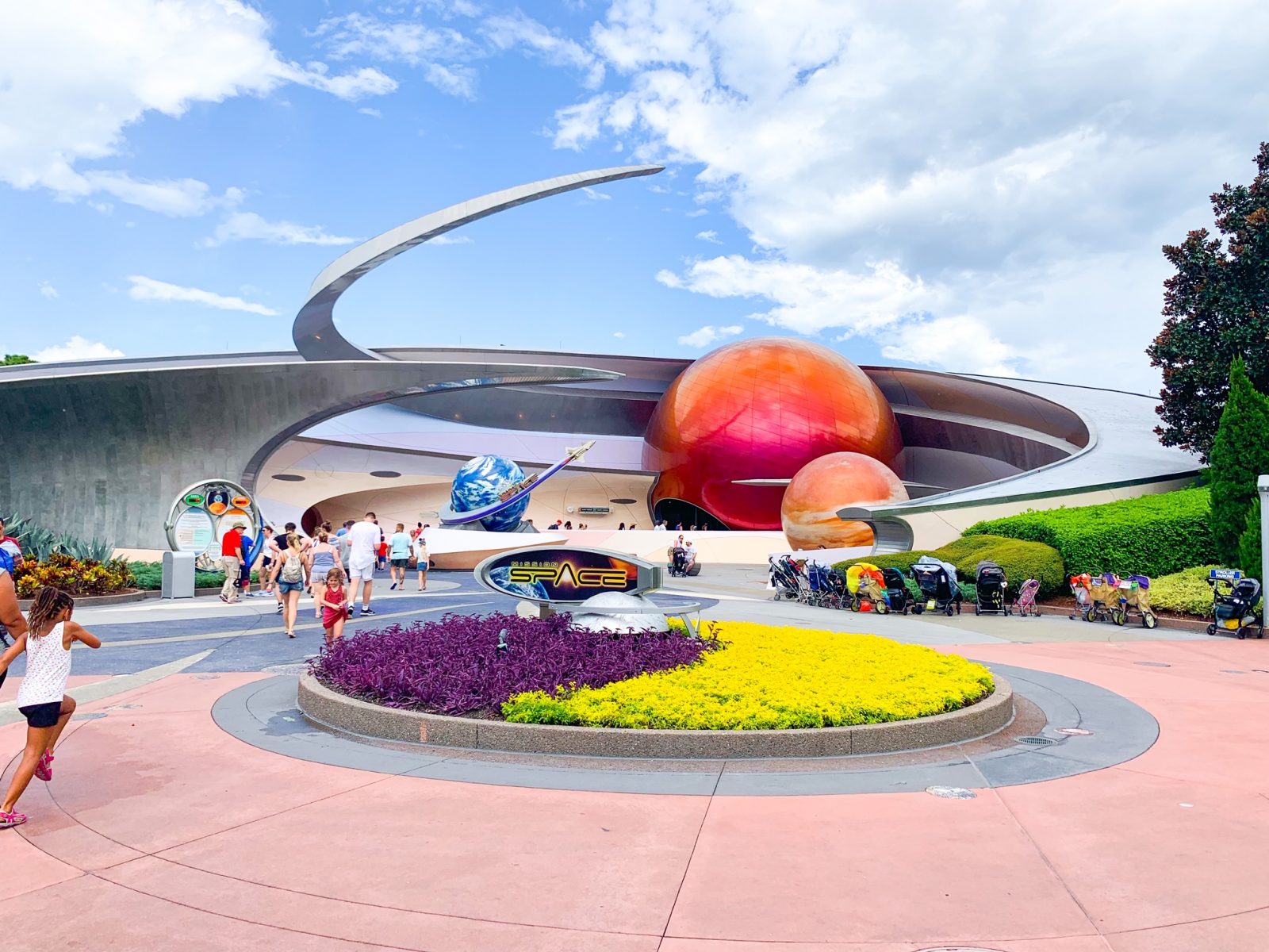 outside view of the entrance to Mission Space