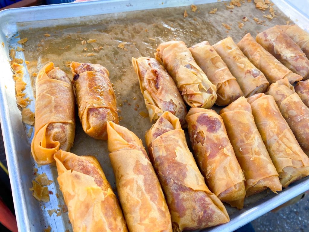 photo of the spring rolls; snack on the quick service dining plan
