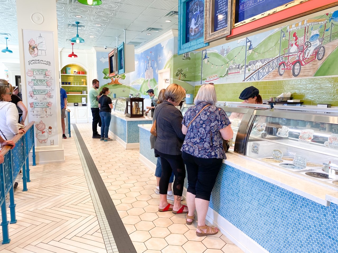 photo of people ordering their food at Disney counter service restaurant