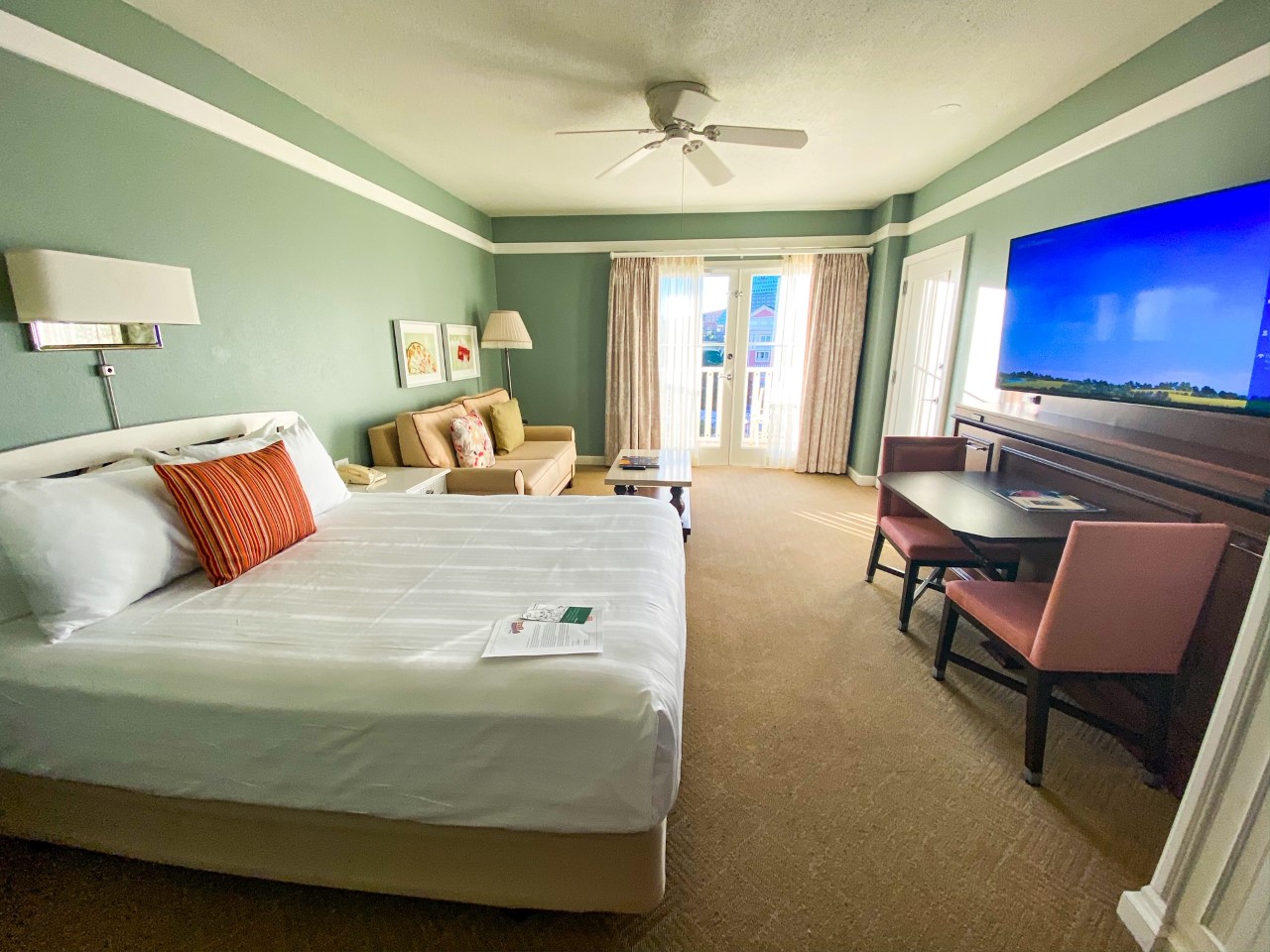 Disney resort hotel room; nice and clean tipping room service