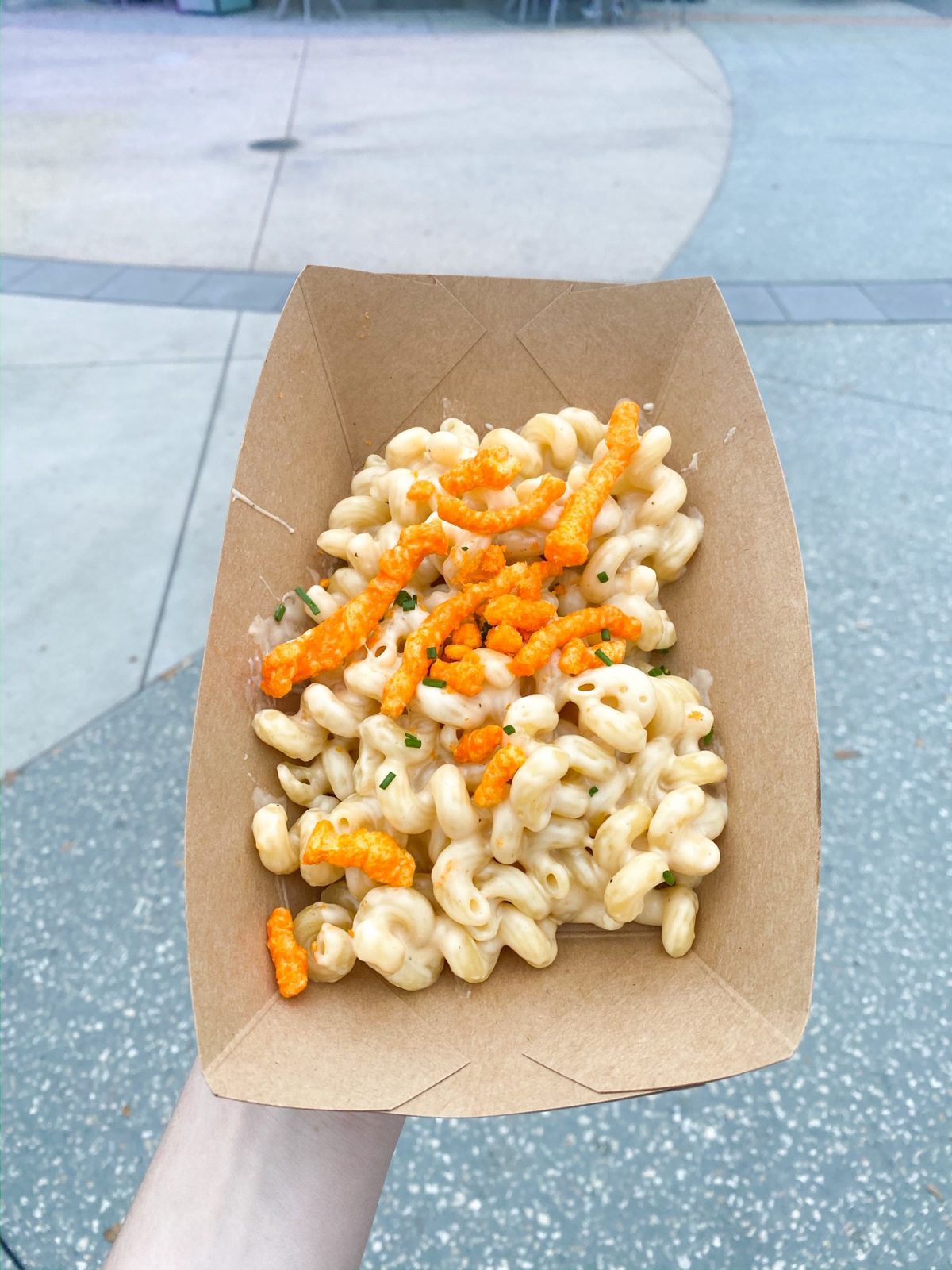 Disney Dining Plan Mac and Cheese with Cheetos from Disney Springs