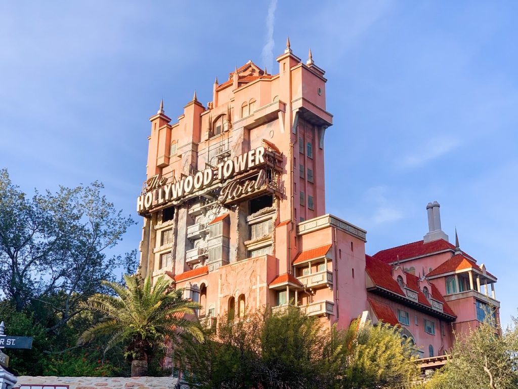 photo of the Hollywood Tower of Terror ride at Hollywood Studios, will it be on one of your disney world touring plans?