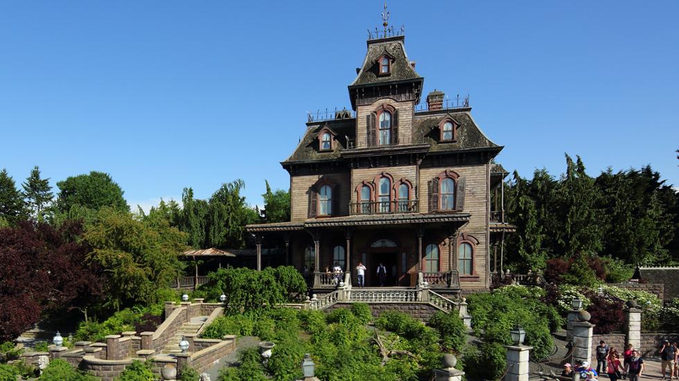 Outside Phantom Manor in Disneyland Paris