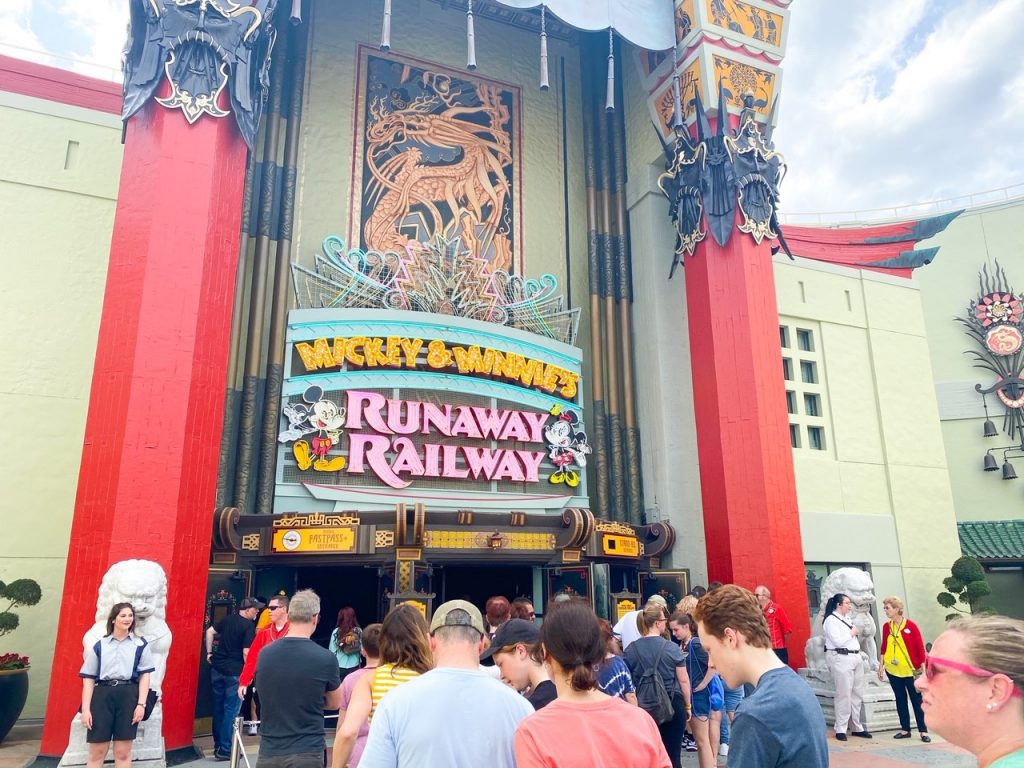 photo of the newest ride at Hollywood Studios, Mickey and Minnie's Runaway Railway; one of the best things to do at Hollywood Studios