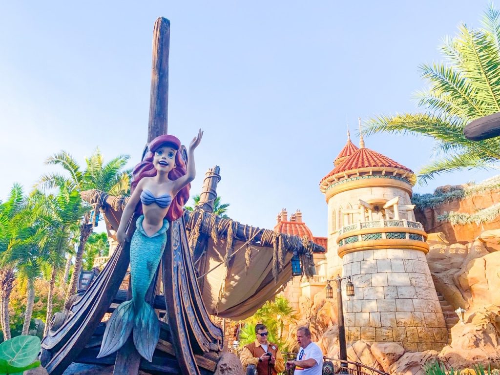 photo of the entrance to Under the Sea - Journey of the Little Mermaid; one day in Magic Kingdom