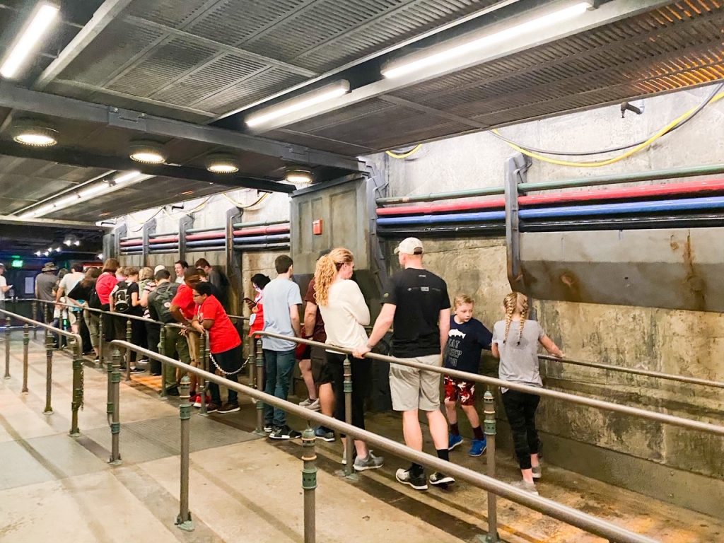 photo from the line of Flight of Passage line, one of the best things to do at Animal Kingdom