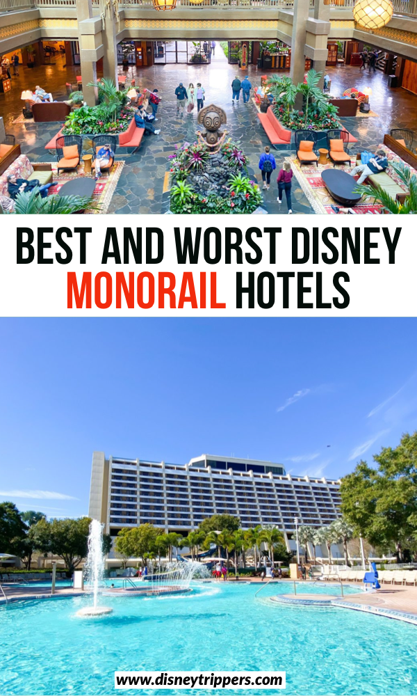 Best And Worst Disney Monorail Hotels | Comparing All Of The Disney Monorail Hotels | best hotels to stay at at Disney | best deluxe disney hotels | where to stay at Disney world | disney travel tips | tips for where to stay at Disney | best resorts at Disney world | monorail transportation at Disney #disney