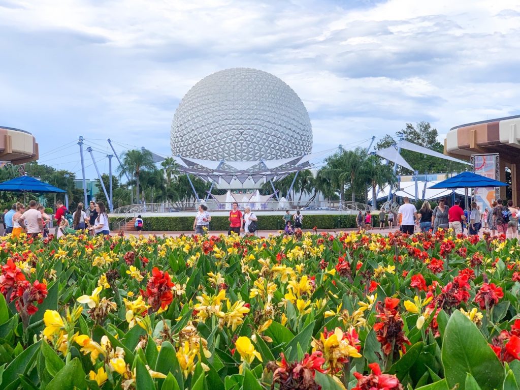photo of the Spaceship Earth at Epcot; a clear feature of your Disney itinerary