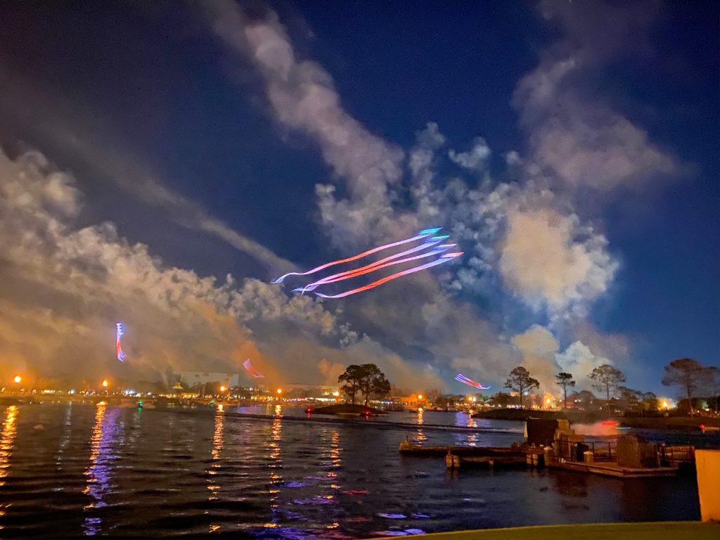 photo of the nighttime spectacular; should be on your list of 'what to do at Epcot'