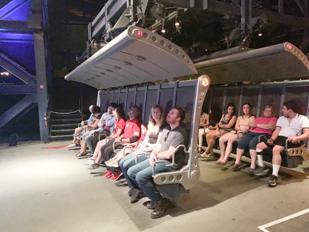 photo inside Soarin, a must do on your Epcot itinerary