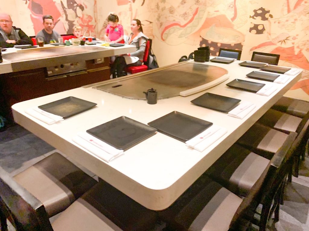 photo inside Teppan Edo, a great restaurant and maybe on your list for your Epcot touring plan