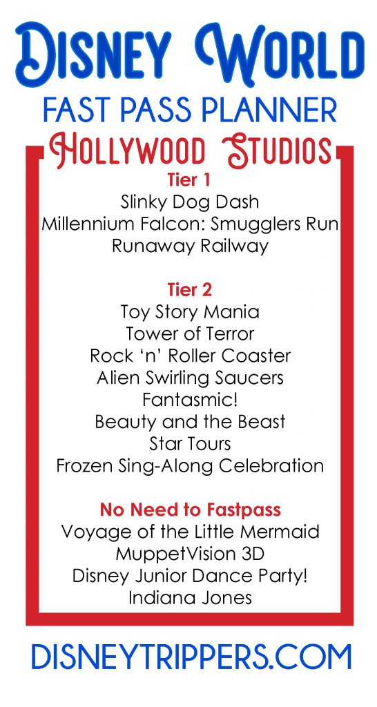 Disney World Fastpass Planner For Hollywood Studios | Best Fastpasses at Hollywood Studios At Disney | Disney Hollywood Studios Fastpass Options | Best and worst Hollywood Studio Fastpass Options #fastpass #disney