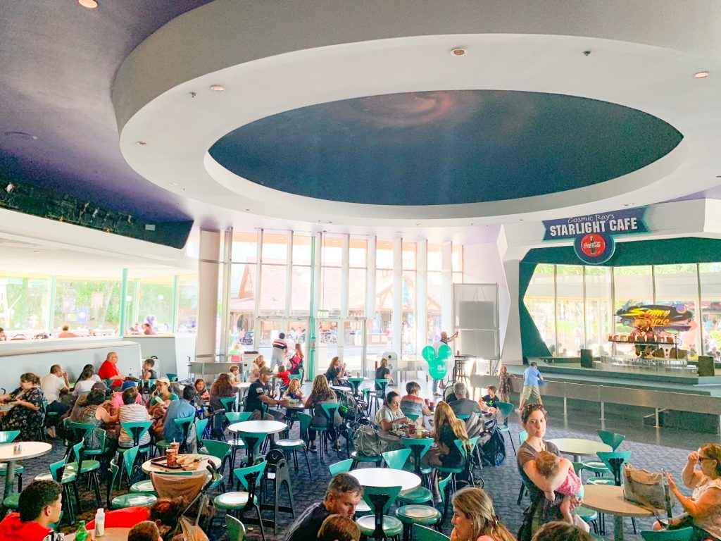 quick service seating at Cosmic Ray’s