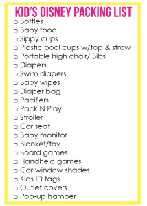 Walt Disney World Packing List for Kids & Parents [Free, Printable PDF]