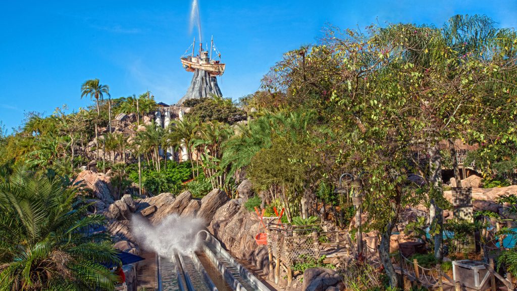 image of Miss Tilly stranded on Mount Mayday - which will you choose in the Typhoon Lagoon vs Blizzard Beach debate