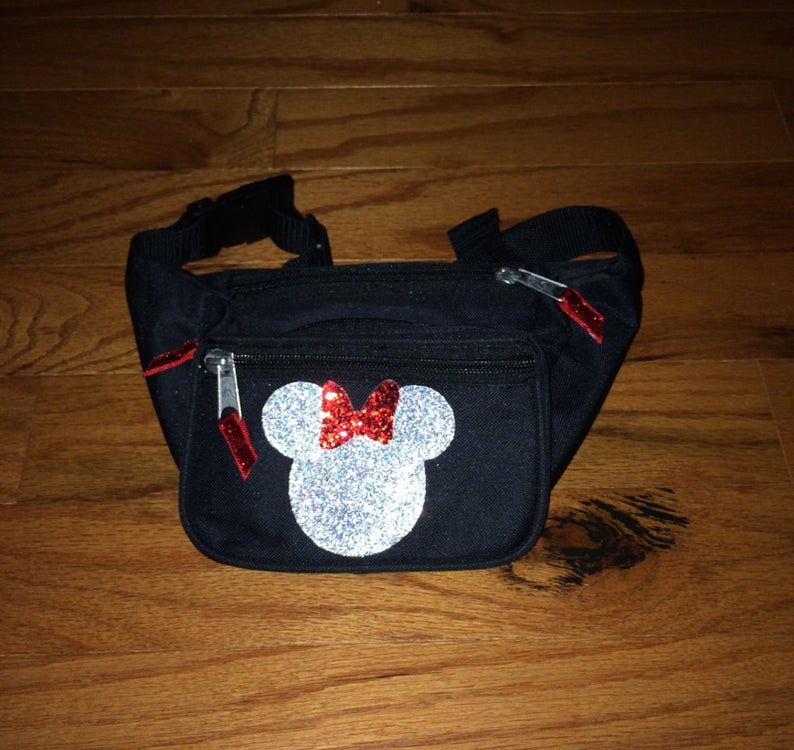 Glitter Minnie Mouse Fanny Pack