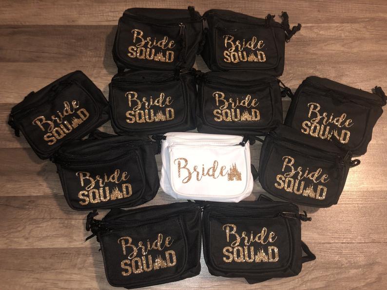 Bridal party disney fanny pack