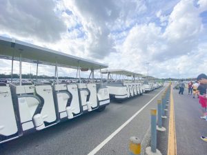 disney parking lot courtesy tram