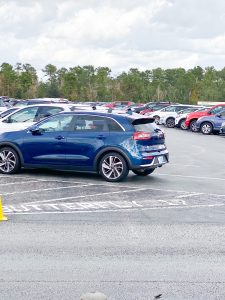 disney parking lot spot with label name