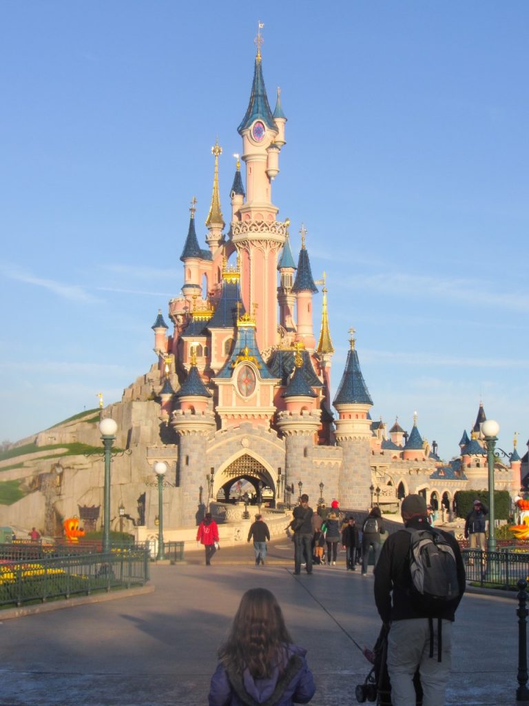 image of the Disneyland Paris castle; definitely a feature of your Disneyland Paris itinerary