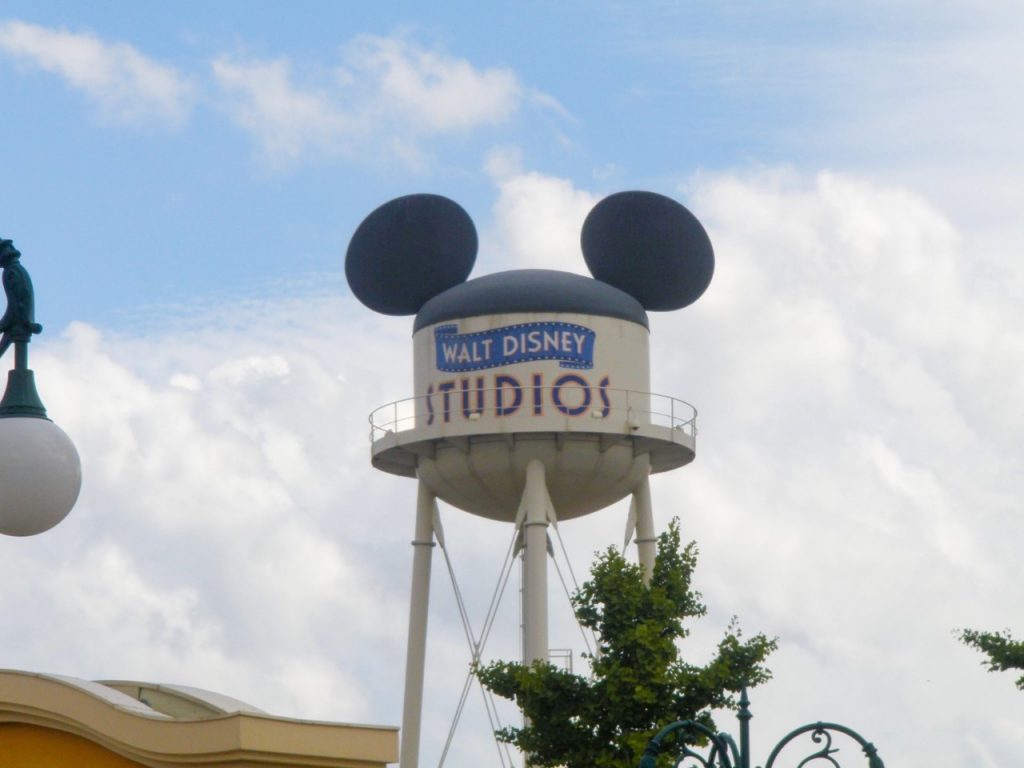 image of the Walt Disney Studios tower; look out for it when visiting Disneyland Paris in a day