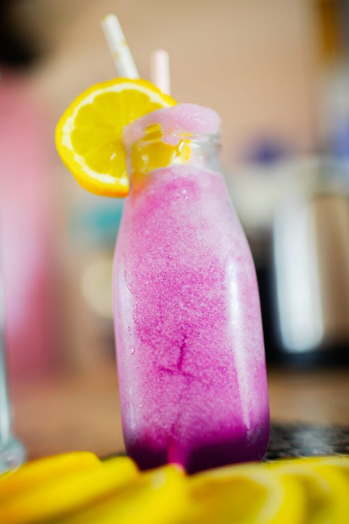 close up photo of Epcot Violet Lemonade