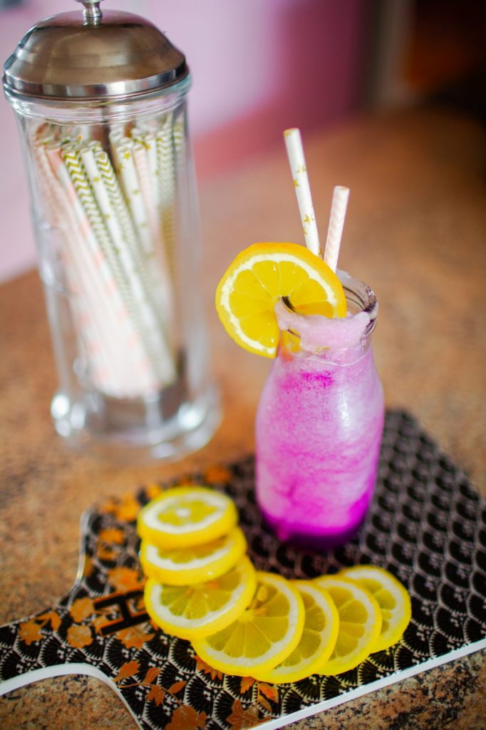 photo of Epcot Violet Lemonade recipe from above