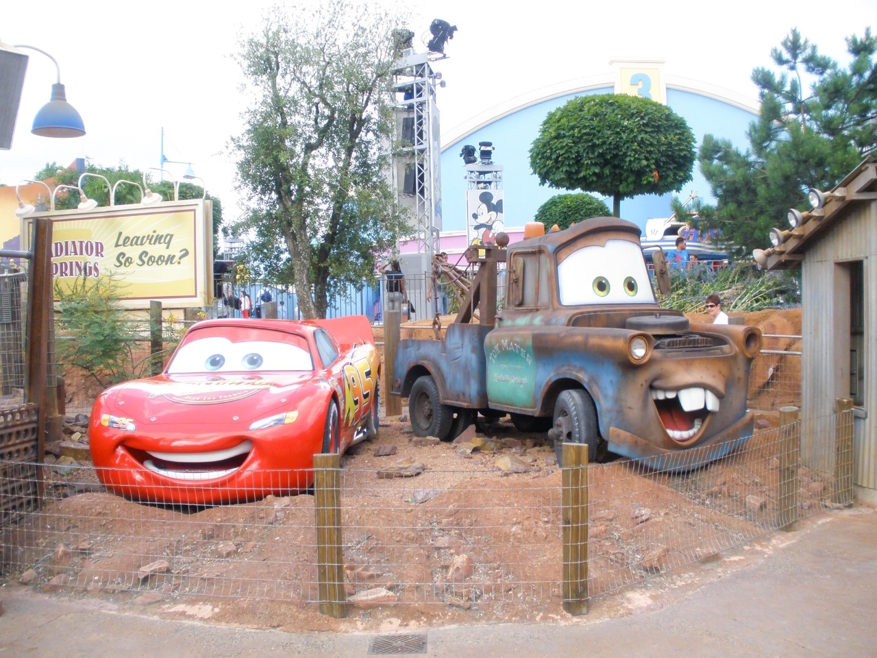 The Disney Cars attraction at Disneyland Paris