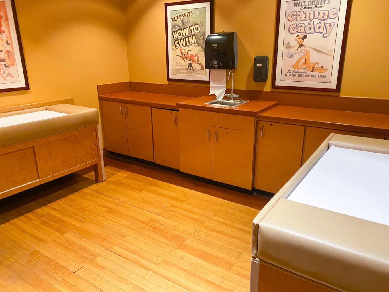Disney baby center changing area