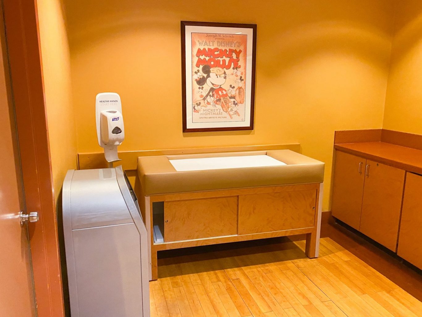 Disney Baby Center changing area