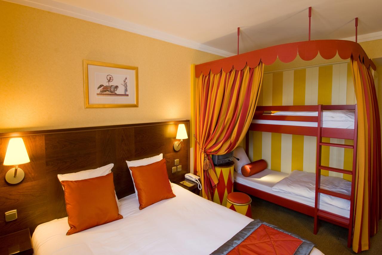 Circus inspired room at Magic Circus Hotel near Disneyland Paris