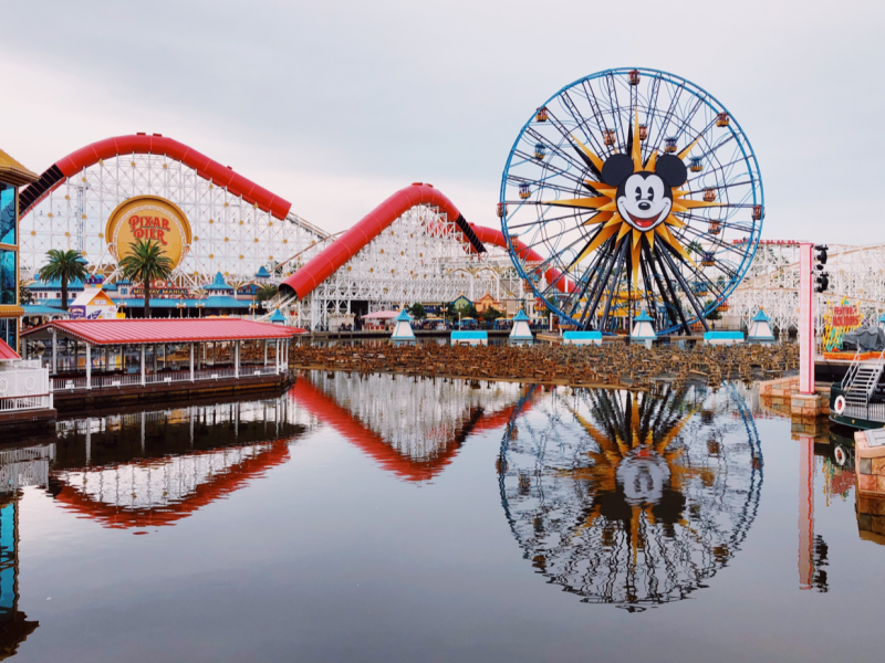 Disneyland and Pixar Pier skyline