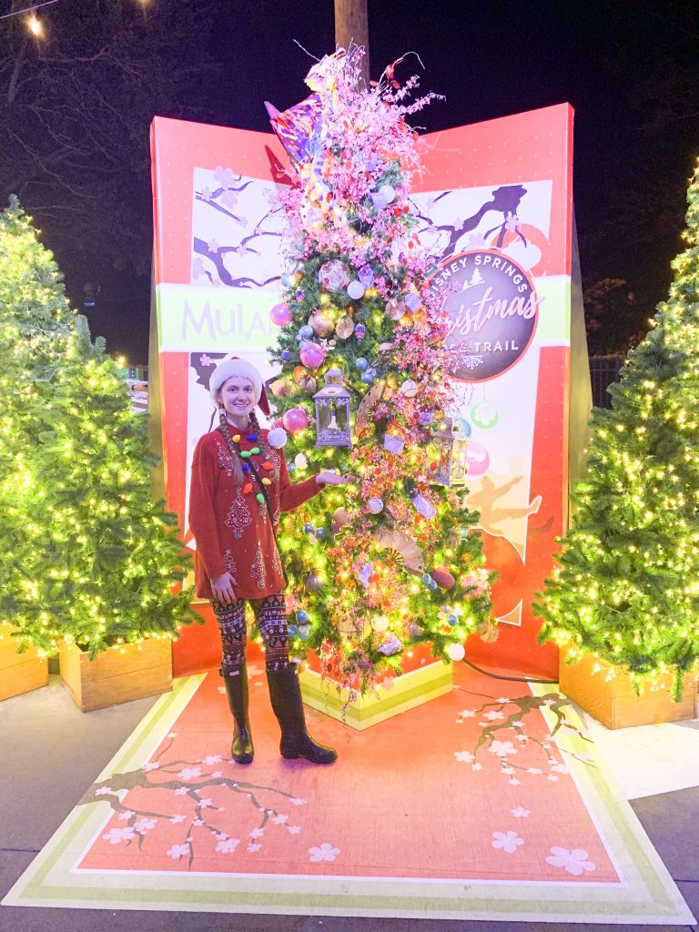 christmas tree trail at disney springs