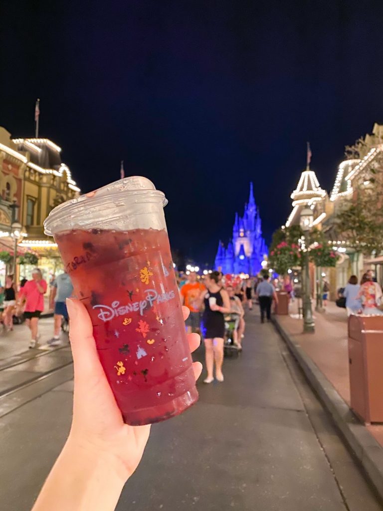 getting sick at Disney Starbucks drink staying hydrated