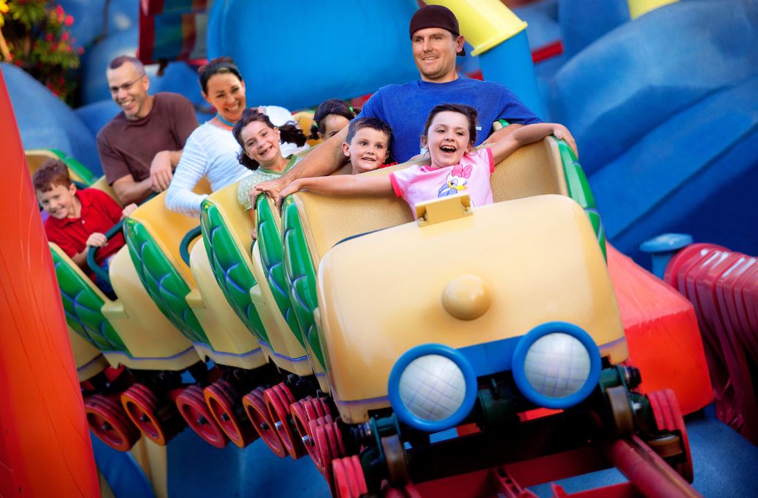 Gadgets Go Coaster with a Disneyland Height Requirement