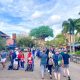 guests walking in front of the tree of life at animal kingdom park
