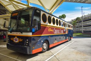 painted disney bus at airport trip to disney cost