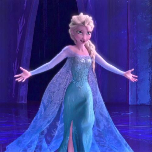 Elsa from Frozen, a Disney Christmas movie